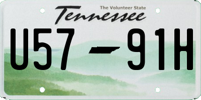 TN license plate U5791H