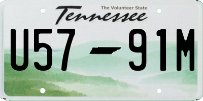 TN license plate U5791M