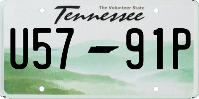TN license plate U5791P
