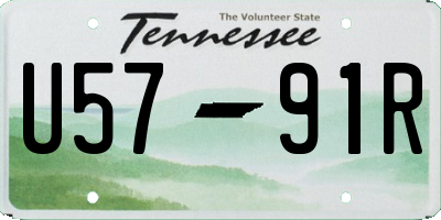 TN license plate U5791R