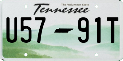 TN license plate U5791T