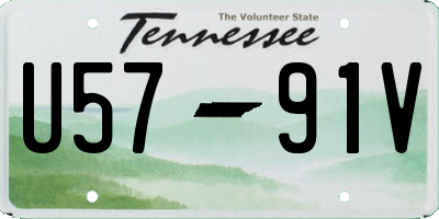 TN license plate U5791V