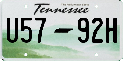 TN license plate U5792H