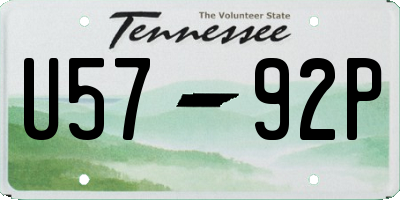 TN license plate U5792P