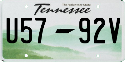 TN license plate U5792V