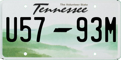 TN license plate U5793M