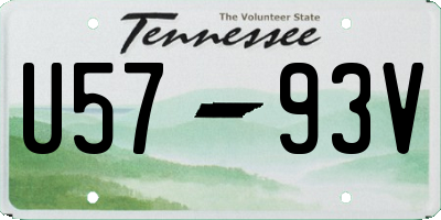 TN license plate U5793V