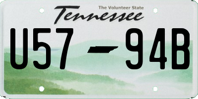 TN license plate U5794B