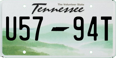 TN license plate U5794T