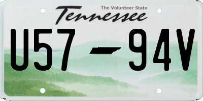 TN license plate U5794V