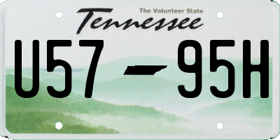 TN license plate U5795H