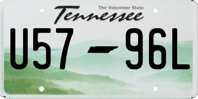 TN license plate U5796L