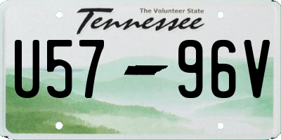 TN license plate U5796V