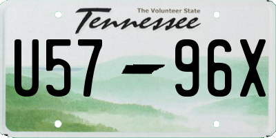 TN license plate U5796X