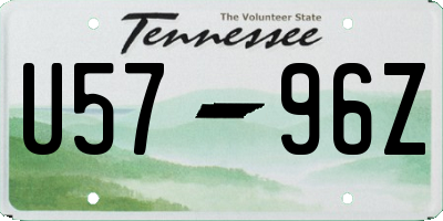 TN license plate U5796Z
