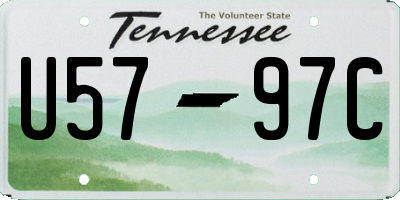 TN license plate U5797C