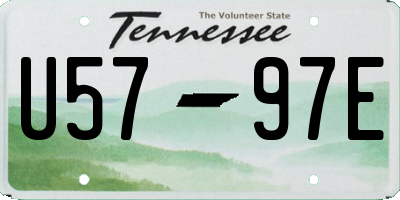 TN license plate U5797E