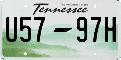 TN license plate U5797H