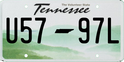 TN license plate U5797L