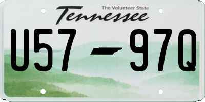 TN license plate U5797Q
