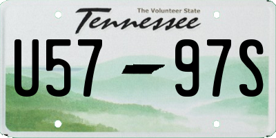 TN license plate U5797S