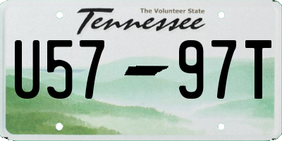 TN license plate U5797T