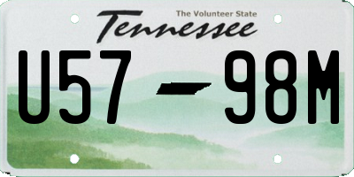 TN license plate U5798M