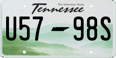 TN license plate U5798S