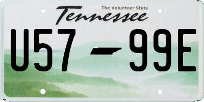 TN license plate U5799E
