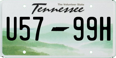 TN license plate U5799H