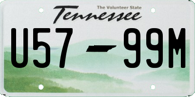 TN license plate U5799M