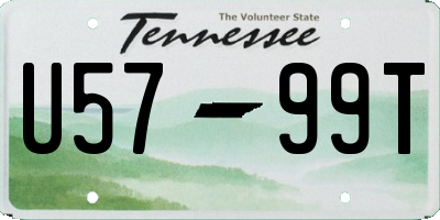 TN license plate U5799T