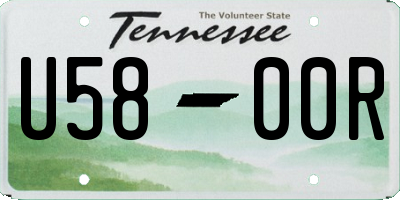 TN license plate U5800R