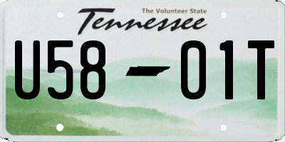 TN license plate U5801T