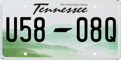 TN license plate U5808Q