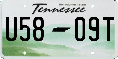 TN license plate U5809T