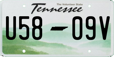 TN license plate U5809V