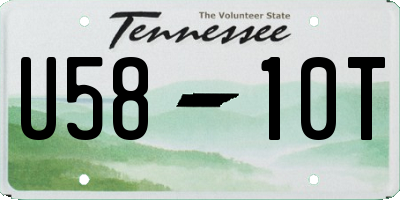 TN license plate U5810T