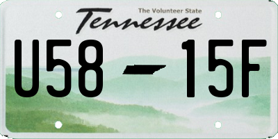 TN license plate U5815F
