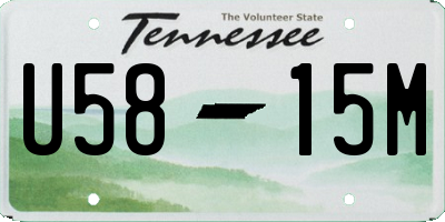 TN license plate U5815M