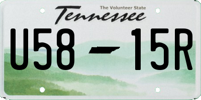 TN license plate U5815R