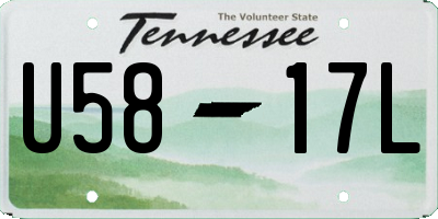 TN license plate U5817L