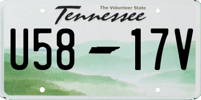 TN license plate U5817V