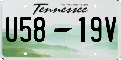 TN license plate U5819V