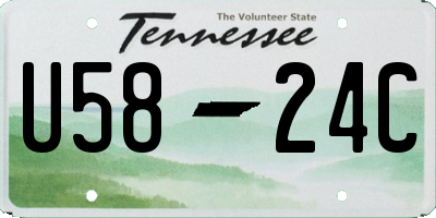 TN license plate U5824C