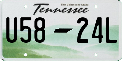 TN license plate U5824L