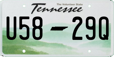 TN license plate U5829Q
