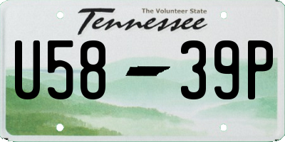 TN license plate U5839P
