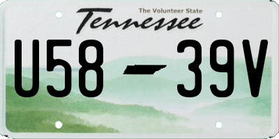 TN license plate U5839V