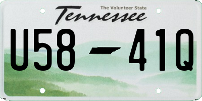 TN license plate U5841Q